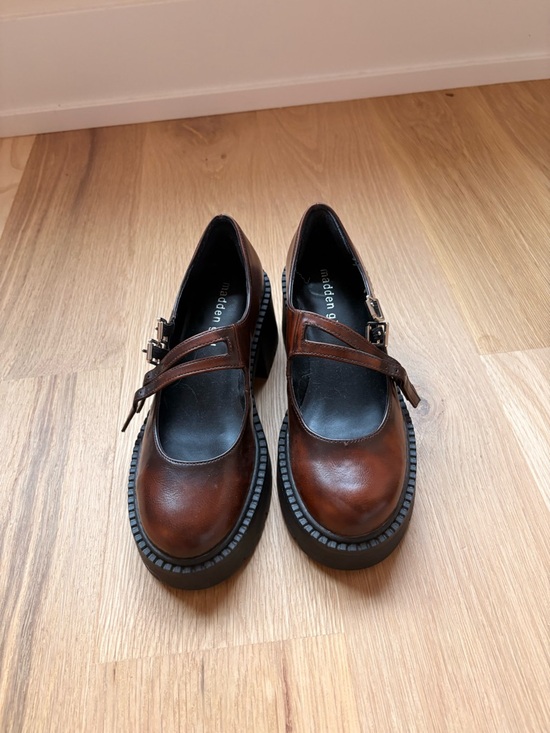 Steve Madden Shoes - Steve Madden Brown Mary Jane Chunky Heels
